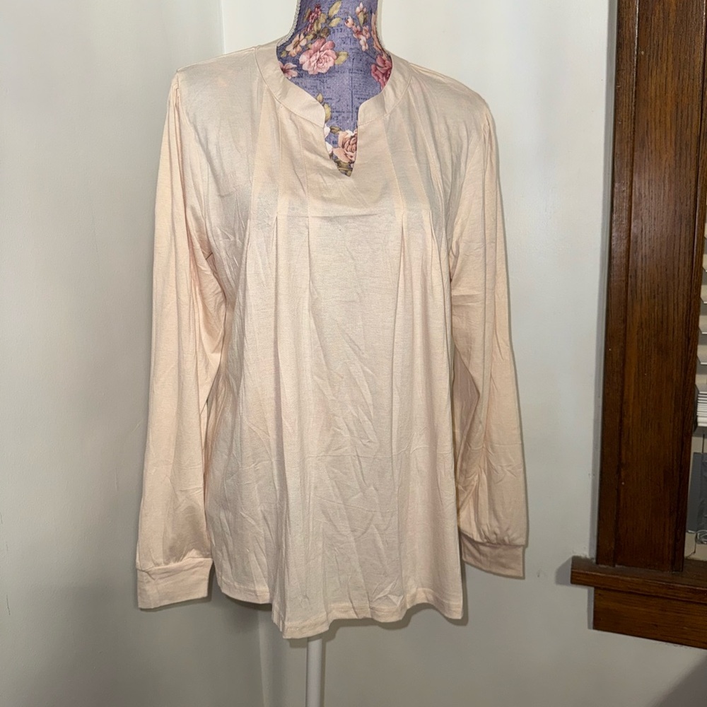 Elegant Cream Women's Top